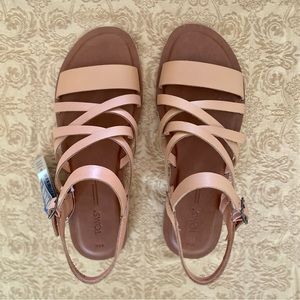 Toms Sephora Leather Sandal, 8.5 NWT